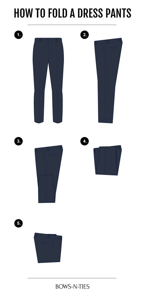 How to Fold a Dress Pants How To Pack A Suit, How To Fold Dress Pants, Latest Clothes For Men, Shirt Folding, Mode Tips, How To Fold, Folding Clothes, Suit Trousers, Business Trip