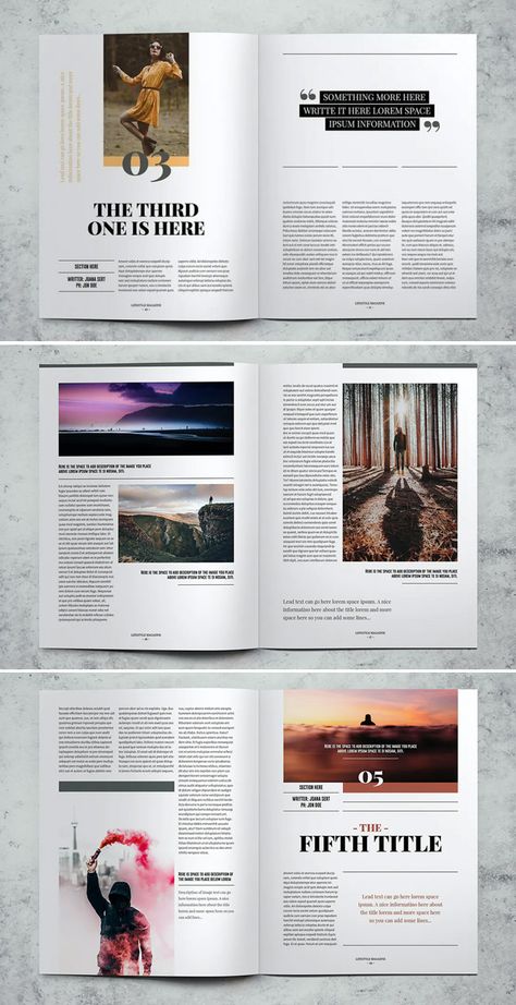 Fashion Lifestyle Magazine Template InDesign INDD - 32 Pages Indesign Design, Magazine Page Layouts, Design De Configuration, Editorial Design Magazine, Typography Magazine, Indesign Layout, Mises En Page Design Graphique, Magazine Layout Inspiration, Magazine Design Inspiration