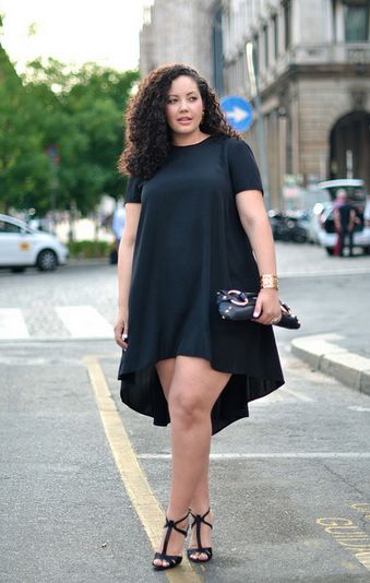 black flowy dress Long Tshirt Dress, Fat Ladies, Big Size Dress, Shirt Dress Summer, Big Girl Fashion, Plus Size Beauty, Curvy Girl Fashion, Moda Plus, Casual Summer Dresses