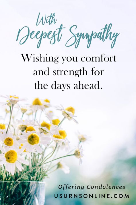 100+ Sympathy Quotes & Messages to Share » Urns | Online With Deepest Sympathy Condolences, Deepest Sympathy Quotes, Condolences Images, Deepest Condolences Messages, Sympathy Quotes Condolences, Quotes Of Comfort, My Deepest Sympathy, Words Of Condolence, Sympathy Card Sayings