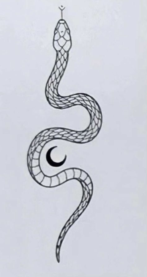 Minimalist Snake Tattoo Simple, Small Snake Tattoo, Cobra Tattoo, Tattoo Snake, Snake Drawing, Cursive Tattoos, Small Tats, D Tattoo, Chest Tattoo Men