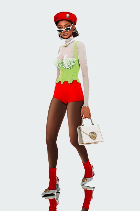 Sims 4 Maximalist, Oversize Suit, Ts4 Lookbook, Socks Heels, Lace Turtleneck, Shorts Tights, Cc Shoes, Tights Socks, Tights And Heels