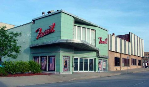 The Trail Theatre, St. Joseph, Missouri Missouri Scenery, Saint Joseph Missouri, Missouri History, St Joseph Mo, St Joes, Drive In Movie Theater, Fun Sign, Movie Theatre, Deco Architecture