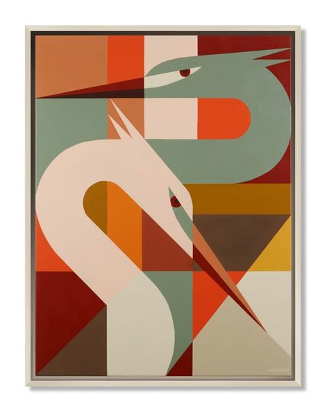 Painting On Canvas Easy, Draw Canvas, Modern Art Aesthetic, Abstract Artwork Painting, Squirrel Monkey, Canvas Painting For Beginners, Cubism Art, Creation Art, Geometric Shapes Art