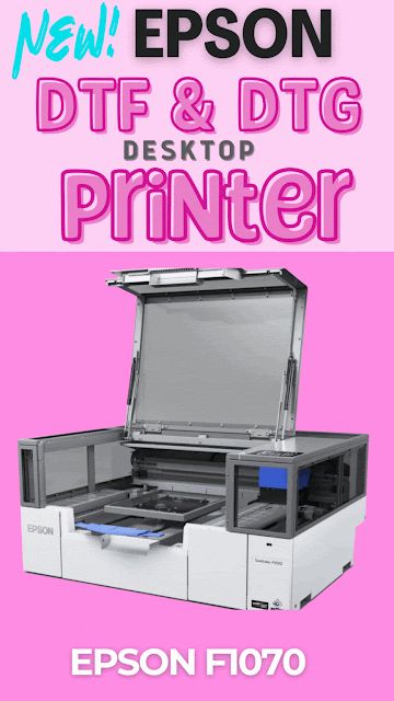 Epson F1070 DTF / DTG hybrid printer has a great desktop size, fully enclosed t shirt printer and transfer printer is geared toward beginners with it's small footprint and easy workflow. Come check out everything else you need to know about it! Dtf Printers, Dtf Printer, Small Business Help, School Newsletter, T Shirt Printer, Epson Printer, Silhouette School, Business Help, T Shirt Transfers