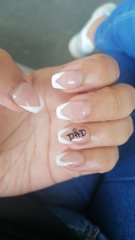 Rip Nail Designs, Angel Wing Nails, Rip Dad, Angel Nails, Hair Therapy, Love You Dad, Trendy Nail, Trendy Nail Art, Trendy Nails