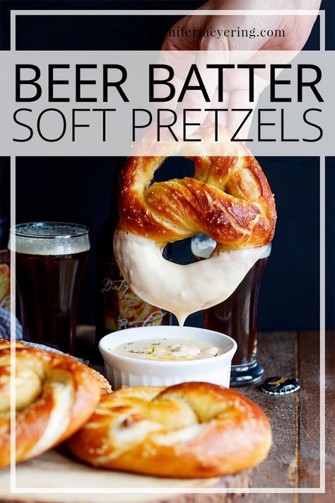 Beer Food Recipes, Beer Food Pairings, Beer Pretzels, Craft Beer Recipes, Soft Pretzel Recipe, Beer Cheese Dip, Beer Food, Homemade Pretzels, Homemade Soft Pretzels