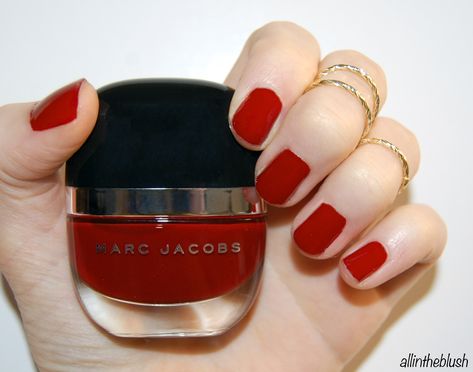 Marc Jacobs Nail Polish, Marc Jacobs Beauty, Shine Nails, Red Nail Polish, Get Nails, Nails Inc, Beauty Nail, My Office, Nail Lacquer