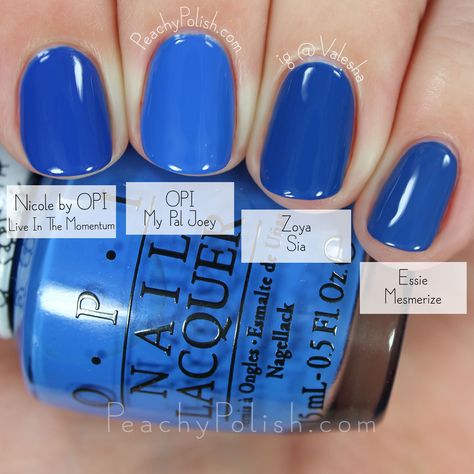 Opi Blue Nail Polish, Opi Blue, Blue Nail Polish Colors, Pal Joey, Opi Nail Polish Colors, Nail Polish Colors Summer, Hand Nails, Opi Gel Nails, Blue Gel Nails