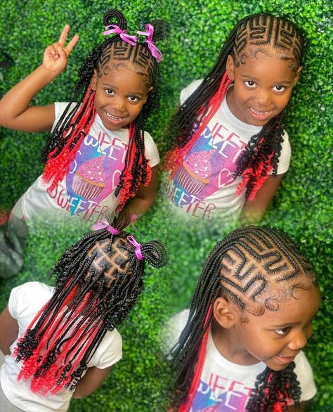 Black kids braid hairstyles Non Braid Hairstyles, Braid Hairstyles For Black Kids, 2 Braid Hairstyles, Skl Hairstyles, Kid Braids, Toddler Braided Hairstyles, Toddler Braids, Kids Style Hair, Black Kids Braids Hairstyles