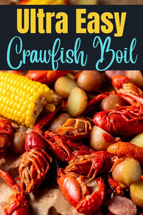 How To Eat Crawfish, American Comfort Food Recipes, Crawfish Boil Recipe, Crawfish Bisque, Live Crawfish, Cajun Crawfish, Homemade Cajun Seasoning, Mini Potatoes, Small Red Potatoes