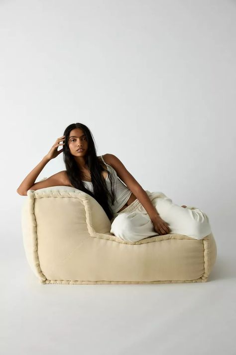 Evelyn Velvet Bean Bag Lounge Chair | Urban Outfitters Bean Bag Lounge Chair, Velvet Bean Bag, Bean Bag Lounge, Diy Bean Bag, Bean Bag Ottoman, Cozy Seats, Bean Bag Sofa, Pinterest Contest, Uo Home