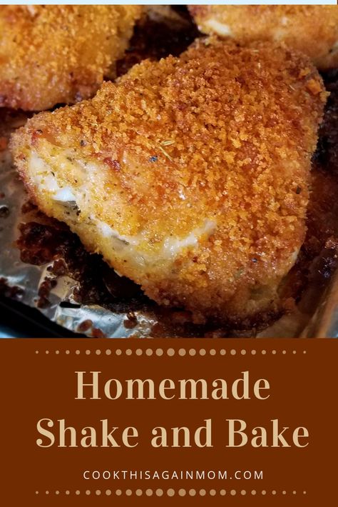 Homemade Shake and Bake Recipe | Cook This Again, Mom! Homemade Shake And Bake Chicken, Shake And Bake Recipe, Chicken Shake And Bake, Fancy Pantry, Shake And Bake Chicken, Shake And Bake Pork, Homemade Shake And Bake, Shake N Bake Chicken, Shake And Bake