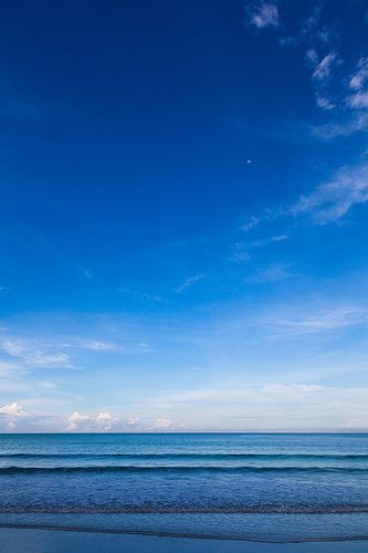 Blue Skies | Flickr - Photo Sharing! Pangkor Island, Blue Sky Photography, Everything Is Blue, Pictures Background, Enjoy Your Day, Sky Sea, Clear Blue Sky, Theme Color, Feeling Blue