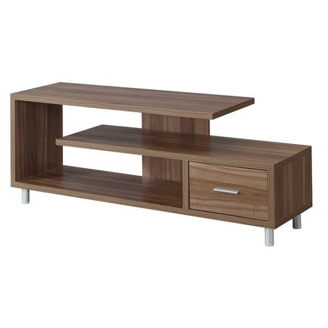 Zipcode Design Edwin TV Stand for TVs up to 65" & Reviews | Wayfair Tv Stand With Shelves, 65 Inch Tv Stand, Unique Tv Stands, 60 Inch Tv, 60 Inch Tv Stand, 60 Tv Stand, Tv Stand Shelves, Modern Entertainment Center, Chic Coffee Table