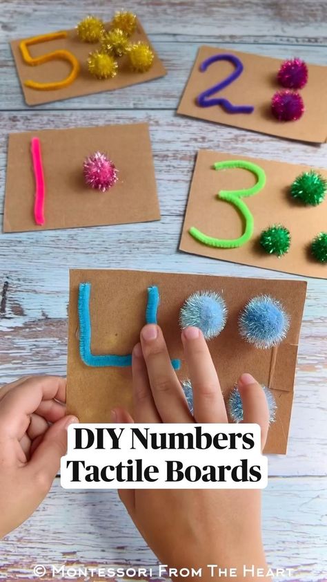 Diy Numbers, Homeschool Preschool Activities, Kindergarden Activities, Montessori Toddler Activities, Easter Decorations Ideas, Kindergarten Learning Activities, Baby Learning Activities, Daycare Activities, Preschool Art Activities