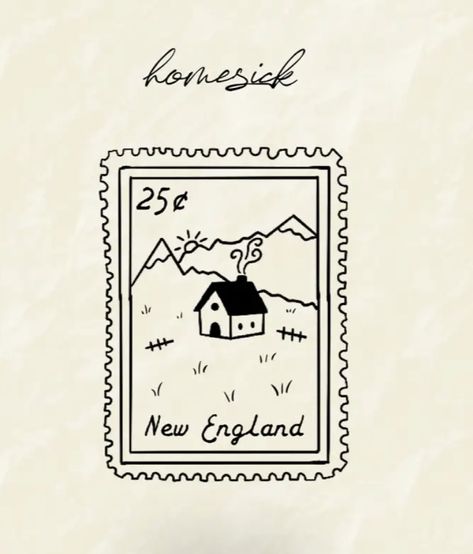 Cottage Tattoo Simple, Tattoos For Hometown, Roomate Tattoo Idea, First Home Tattoo, Homesick Noah Kahan Tattoo, House Stamp Tattoo, Maine Noah Kahan Tattoo, Childhood Home Tattoo Ideas, Noah Kahan View Between Villages Tattoo