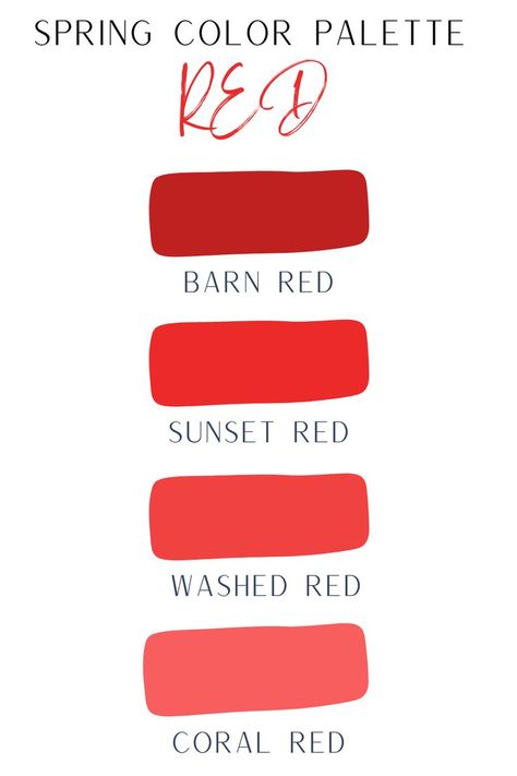 Red Aesthetic Outfit, Coral Red Color, True Spring, Spring Color Palette, Red Colour Palette, Red Sunset, Spring Color, Bright Spring, Setting Sun