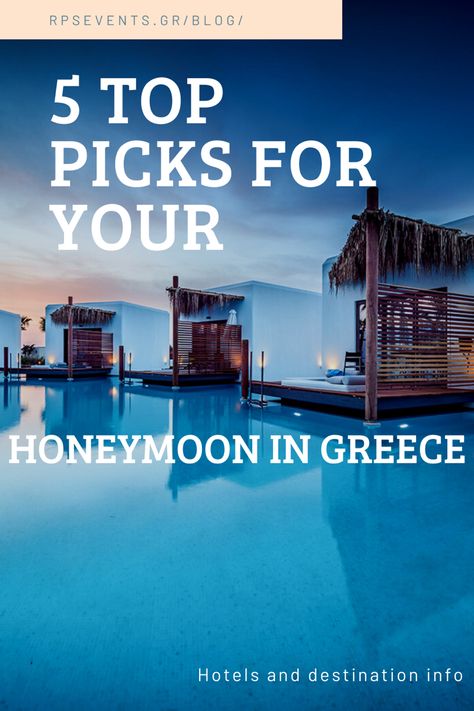 Greece Honeymoon Resorts, Crete Honeymoon, Greece Honeymoon Romantic, Greek Honeymoon, Honeymoon In Greece, Best Hotels In Greece, Honeymoon Activities, Greece Resorts, Best Honeymoon Resorts