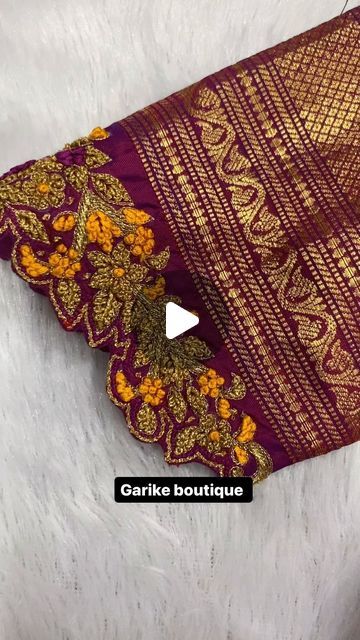 Garike Boutique (Rajankunte & Jakkur) on Instagram: "#designerboutique #handembroidery #kanchipattu" Blouse Designs, Boutique, On Instagram, Instagram, Design