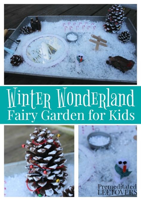 Winter Fairy Garden for Kids Winter Fairy Garden Christmas, Fairy Garden For Kids, Garden For Kids, Winter Fairy Garden, Kids Fairy Garden, Easy Meal Planning, Fairy Garden Animals, Winter Art Lesson, Ww Freestyle