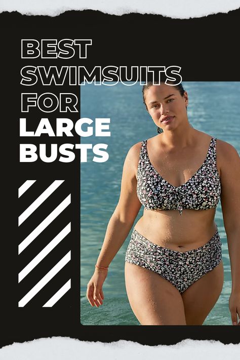 I'm sharing the best large bust swimsuits for grown women - coverage, support, and plenty of style for a range of sizes, styles, and activities. Large Bust Swimwear, Large Bust Swimsuit, Affordable Summer Dresses, Supportive Swimwear, Supportive Swimsuit, Underwire Swimwear, Plus Size Summer Fashion, Underwire Swimsuit, Cruel Summer