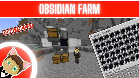 Roho The Cat gives a tutorial on how to create an AFK obsidian farm. https://youtu.be/x9haP9woaJw #Minecraft #ObsidianFarm #Tutorial #RohoTheCat Farm Minecraft, Minecraft Java, Minecraft Tutorial, Java, Minecraft, To Create, Funny Pictures