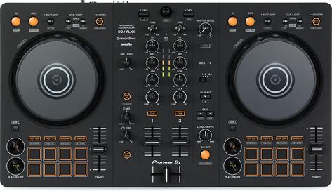 2-deck DJ Controller with Multi-device Compatibility USB Audio Output - Graphite Streaming Integration Smart Mixing Ddj Flx4, Pa System Speakers, Dj Pro, Dj Controller, Microphone Studio, Dj Setup, Pioneer Dj, In Ear Monitors, Guitar Shop