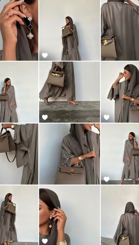 Abaya Asethic, Abaya Pics Ideas, Abaya Photoshoot Poses, Abaya Poses For Instagram, Abaya Inspo Aesthetic, Abaya Shoot Ideas, Abaya Aesthetic Pictures, Abaya Outfits Aesthetic, Grey Abaya Outfit