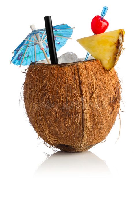 Coconut cocktail. Cocktail coconut in front of white background , #spon, #Cocktail, #cocktail, #Coconut, #coconut, #background #ad Coconut Drinks In Shell, Coconut Drinks, Dry Coconut, Can Drink, Cold Process Soap, Pina Colada, Smells Amazing, Coconut Water, Gifts For Pet Lovers