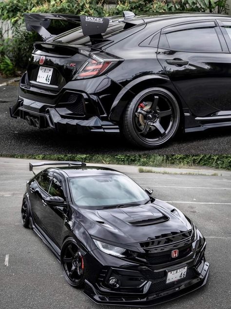 2019 Honda Civic Type R, Black Honda Civic Hatchback, Honda Civic Modified, Honda Civic Type R Hatchback, Fk8 Type R, Black Honda Civic, Civic G10, Honda Hatchback, Honda Civic Car