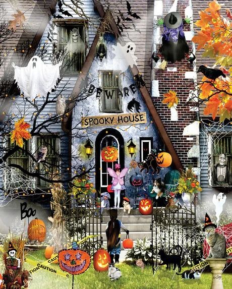 Puzzles on Sale – White Mountain Puzzles Bedding Order, Halloween Jigsaw Puzzles, Sunsout Puzzles, Puzzle Frame, Puzzle Jigsaw, Spooky House, Discount Ideas, Halloween Toys, Puzzle Shop