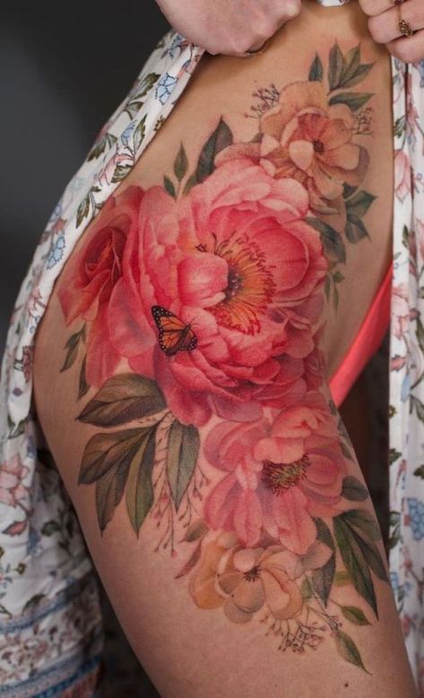 Tattoos are a divisive subject, with many supporters #tattoos #tattooshop #tattoosleeve #tattoosofinstagram #tattoostudio #tattoosnob #tattoosketch #tattoostyle #tattooslove #tattoosrock #tattoostagram #tattoosocial #tattoosociety #tattoosday #tattoosp #tattooselection #tattoospain #tattoosforwomen #tattoosformen #tattoosupplies #tattoosandmuscles #tattoosofig #tattoosupply #tattoosandpiercings #tattoospb #tattoosocietymagazine #TattooShops #tattoosandflash #tattooskull #tattoostuff Hip Tattoos For Women, Floral Hip Tattoo, Hip Thigh Tattoos, Hip Tattoos, Hip Tattoos Women, Floral Tattoo Sleeve, Geniale Tattoos, Thigh Tattoos Women, Tattoo Feminina