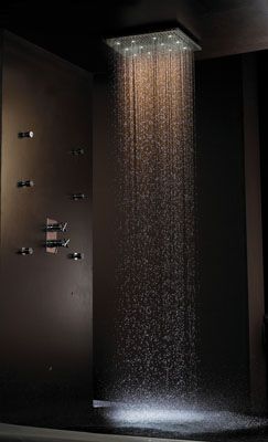 I want this shower Bilik Air, Bachelor Pad, Dream Bathrooms, Rainfall Shower, Dream Bathroom, Style At Home, Rain Shower, Beautiful Bathrooms, Shower Head