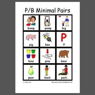 P/B minimal pairs in initial and final positions of words Slp Toolkit, Inferring Lessons, Speech Language Pathology Activities, Minimal Pairs, Speech Games, Minimal Pair, Phonological Processes, Sequencing Worksheets, Speech Articulation