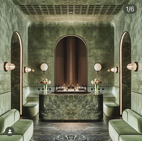 Luxury Bar Design, Emerald Green Inspiration, Hospitality And Interior Architecture, Trade Show Design, Modern Bathroom Interior, Home Cinema Room, Luxury Bar, Zen Space, Lounge Bar