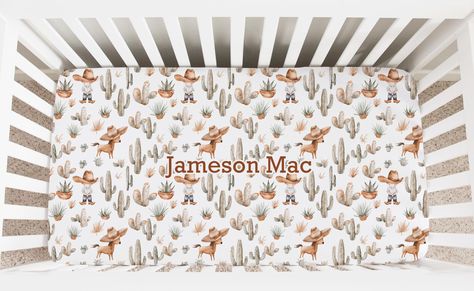 COWBOY Crib Sheet Baby Boy Personalized Blanket Swaddle Blanket Set Personalized Western Baby Boy Blanket Custom Gift Baby Nursery Bedding Western Baby Boy, Side Baby, Western Baby, Baby Boy Blanket, Western Babies, Boy Blanket, Iron Design, Baby Nursery Bedding, Baby Boy Blankets