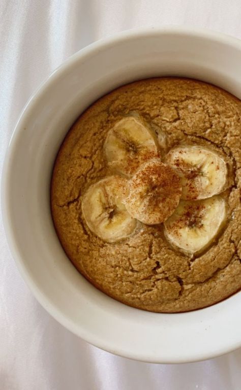 Baked Oats Aesthetic, Peanut Butter Baked Oats, Banana Baked Oats, Peanut Butter Baked Oatmeal, Recipe Oatmeal, Baked Oatmeal Recipe, Banana Peanut Butter, Baked Oatmeal Recipes, Oatmeal Recipe