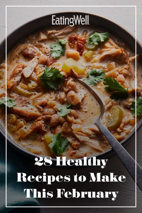 Just because February is the shortest month of the year, doesn't mean it shouldn't be filled with delicious, seasonal food. Shake off the winter doldrums and make these hearty and healthy recipes for chili, chicken, salads, tacos and more. #healthyeating #healthylifestyle #healthyrecipes #howtobehealthy #recipe #eatingwell #healthy Recipes For Chili, Tomato Gnocchi, February Recipes, Winter Produce, Cozy Dinners, Healthy Toast, Chicken Salads, Healthy Family Dinners, Vegetarian Entrees