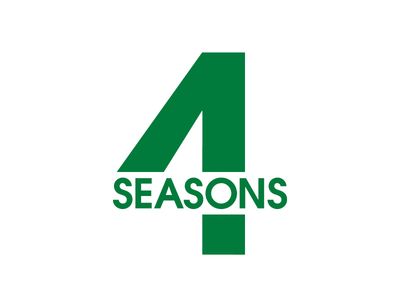 4 Seasons logo designed for a world travel company. Logo designed in-house by Primo Print. Four Logo Design Number, Four Seasons Logo Design, 4 Logo Number, Seasons Logo Design, 4 Logo Design Number, Number 4 Logo Design, 4 Number Design, Logo With Numbers, Number 4 Logo