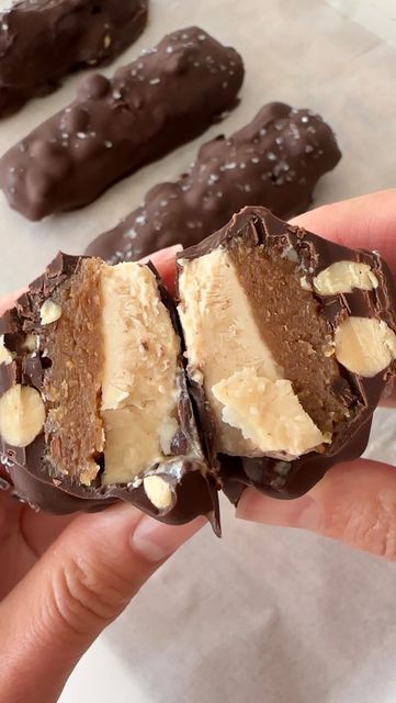 Snickers Ice Cream Bars, Lindsay Keosayian, Snickers Ice Cream, Ice Cream Bars, Homemade Snickers, Dairy Free Gluten Free, Snickers Bar, Dessert Bites, Healthy Sweet Treats