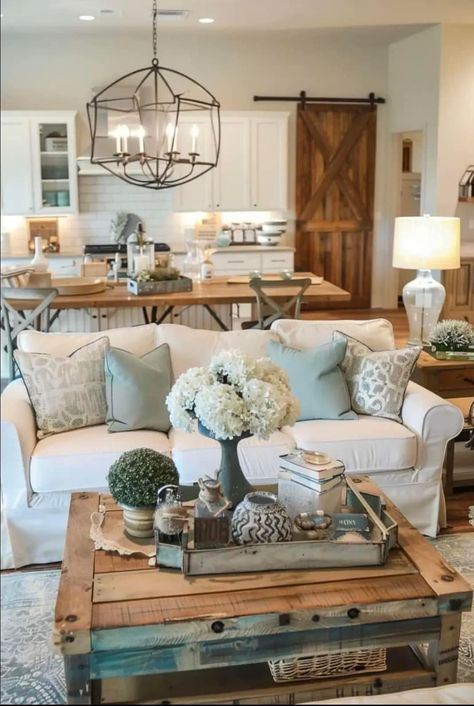 Cottage House Interior, Cottagecore Living, Chateau Style, Rustic Farmhouse Living Room, Farmhouse Paint Colors, Mobile Home Living, Farmhouse Decor Ideas, Farmhouse Paint, Cottage Living Rooms