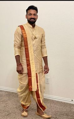 Pancha Kattu Men, Pattu Kurta For Men, Mens Bridal Wear, Pattu Pancha For Men, Pattu Pancha For Groom, Traditional Indian Mens Clothing, Dhoti Pants For Men, India Fashion Men, Indian Wedding Suits Men