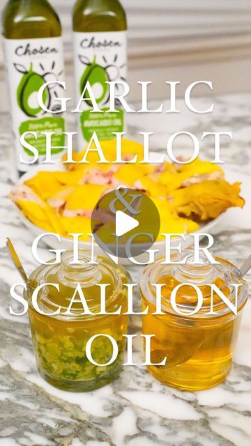 Garlic Fire Oil, Chili Garlic Oil Recipe, Garlic Infused Oil How To Make, Scallion Ginger Oil, Garlic And Onion Infused Oil, Make Chili Oil, Awesome Desserts, Garlic Oil, Chili Oil