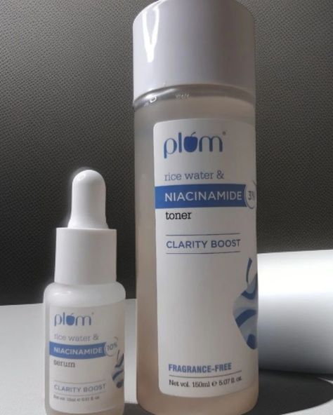 This is your sign to Add Niacinamide Based Serum and Toner to your Skincare and get the Glowing Skin 🥰💖 Follow @sukhocreates_ for More such content 💙 (Skincare products Skincaretips Beauty ugccummunity UGCcreator self-care niacinamide plum products serum Toner) Plum Skincare Products, Plum Products, Basic Skin Care Routine, Care Routine, Fragrance Free Products, Skincare Products, Glowing Skin, Skin Care Routine, Toner