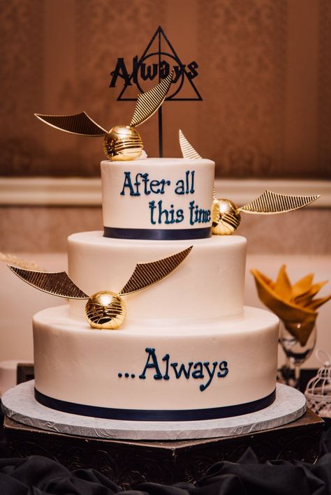 Grooms Cake Harry Potter, Harry Potter Grooms Cake, Harry Potter Cake Wedding, Harry Potter Wedding Cookies, Harry Potter Wedding Cupcakes, Wedding Dresses Harry Potter, Harry Potter Theme Wedding Ideas, Harry Potter Wedding Theme Ideas, Wedding Cake Harry Potter