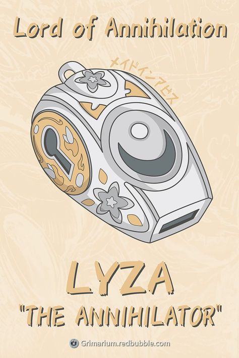 The white whistle of Lyza from Made in Abyss. Design available on my redbubble shop. Get it on a t-shirt, mug, bag, and many other supports! White Whistle Made In Abyss, Made In Abyss Tattoo Ideas, Lyza Made In Abyss, The Annihilator, Fantasy Blade, Mug Bag, Abyss Anime, Made In Abyss, Sketch Poses