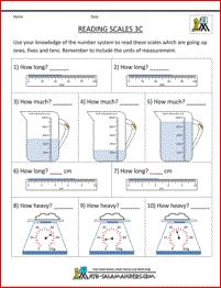 3rd grade measuring sheets reading scales sheet 3c Measurement Third Grade, Measuring Mass, Capacity Worksheets, Volume Worksheets, Third Grade Math Worksheets, 5th Grade Worksheets, Measurement Worksheets, 3rd Grade Math Worksheets, Measurement Activities