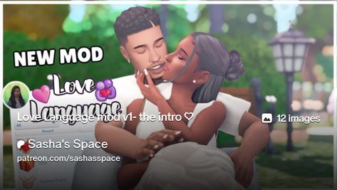 Love Language mod v1- the intro ♡ | Sasha's Space Sims 4 Mods Love, Happy Emotions, Sims 4 Traits, Five Love Languages, New Mods, High School Years, Slow Dance, Love Language, Words Of Affirmation