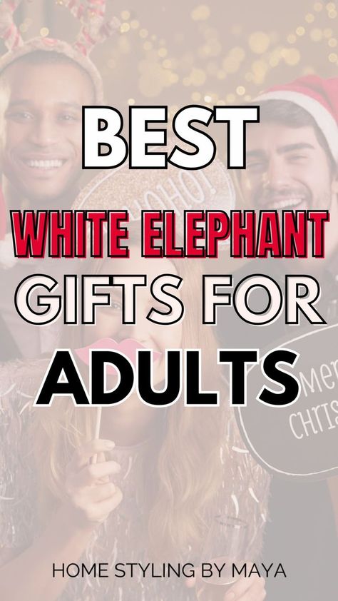 white elephant gift ideas, white elephant gifts for adults Xmas White Elephant Gifts, Best Thoughtful Gifts, Perfect White Elephant Gift, White Elephant Gender Neutral Gifts, Liquor White Elephant Gifts, White Elephant Gift Ideas Alcohol, Dirty White Elephant Gifts, Adult White Elephant Gift Ideas, Christmas White Elephant Gifts Ideas